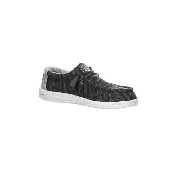 NEW HEY DUDE unisex wally stretch mix slip-on shoes in meteorite - Picture 1 of 7